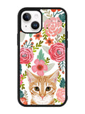 Cat flowers iPhone 14 Plus Case QC9775