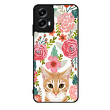 Cat flowers Motorola Moto G Play 2024 Case OV9775