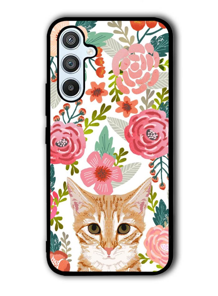 Cat flowers Samsung Galaxy A14 5G Case QC9775