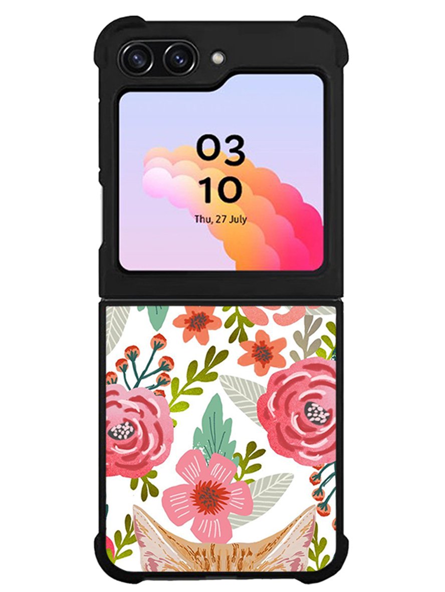 Cat flowers Samsung Galaxy Z Flip 5 5G 2023 Case OV9775