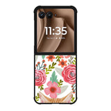 Cat flowers Motorola Moto RAZR Plus 2025 Case OV9775