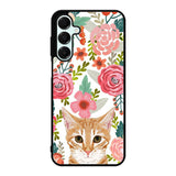 Cat flowers Samsung Galaxy A16 Case OV9775