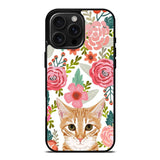 Cat flowers iPhone 16 Pro Case OV9775