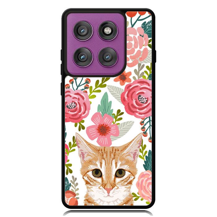 Cat flowers Motorola Moto Edge 2025 | Moto Edge 60 Fusion | Moto Edge 60 Pro Case OV9775