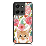 Cat flowers Motorola Moto G 5G 2025 Case OV9775