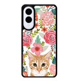Cat flowers Samsung Galaxy S25 Edge 5G Case OV9775