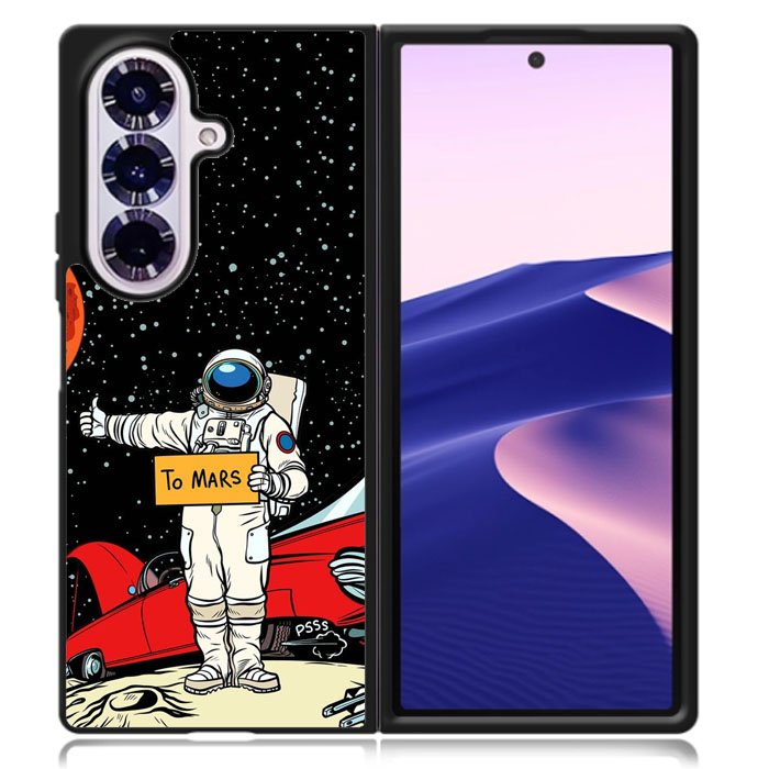 astronaut to mars Samsung Galaxy Z Fold 7 Case OV9664