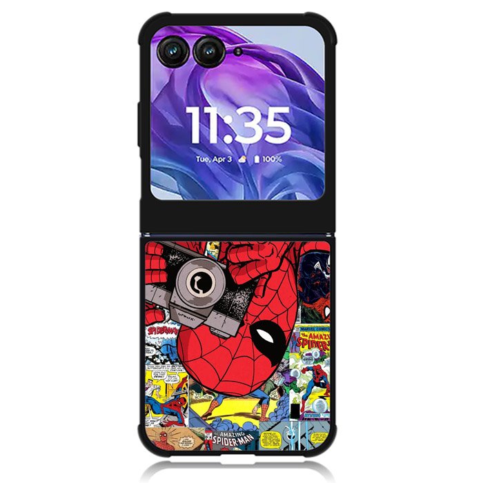 Spiderman 6th Motorola Moto Razr Plus 2024 , Moto Razr+ 2024 Case