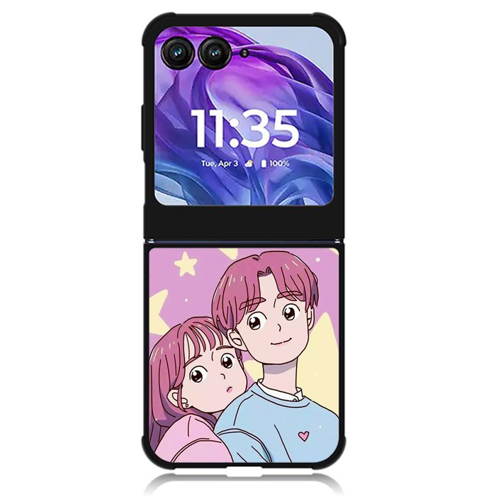 love in draw Motorola Moto Razr Plus 2024 , Moto Razr+ 2024 Case OV8697