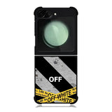 Black and grey Samsung Galaxy Z Flip 6 5G 2024 Case OV8753
