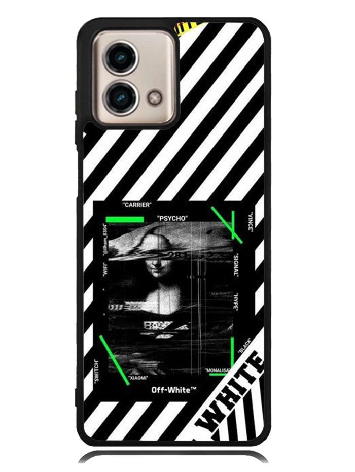 Black and white Motorola Moto G Stylus 5G 2023 Case OV8752