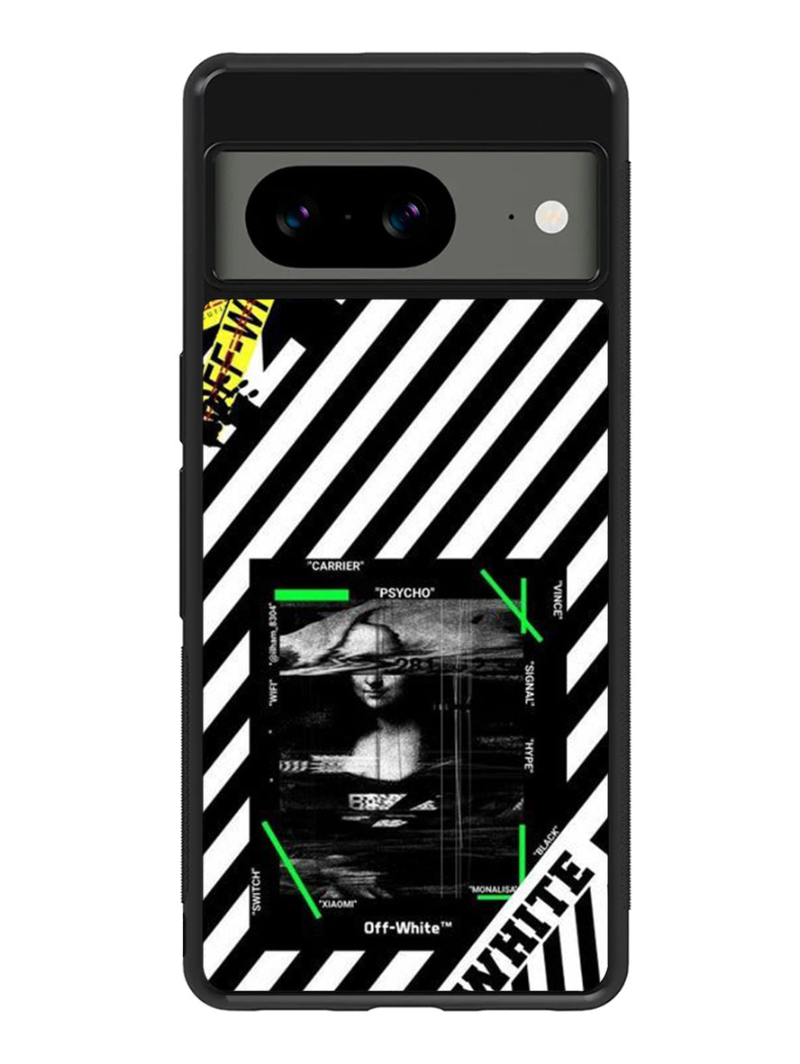 Black and white Google Pixel 8 Case QC8752