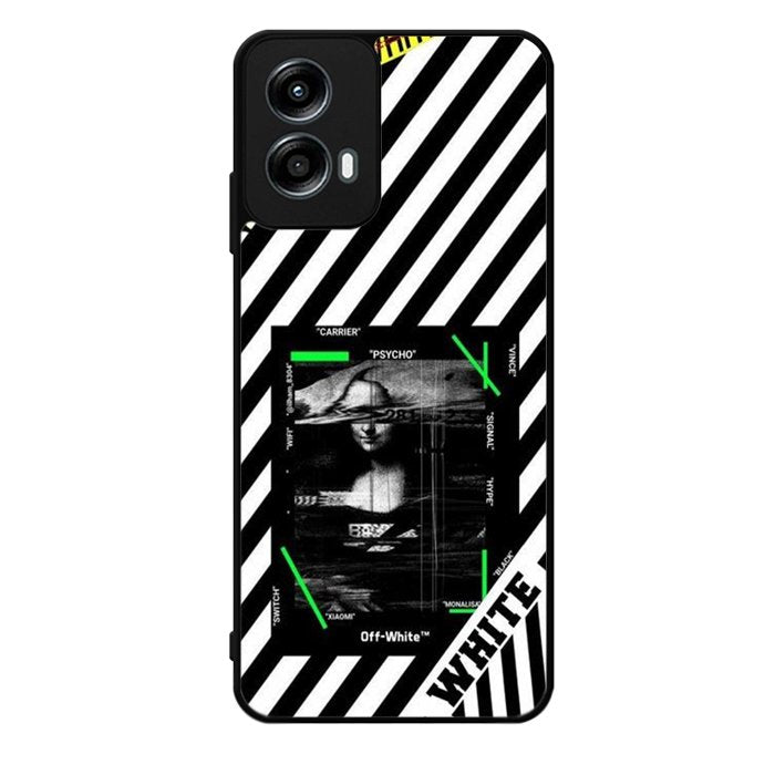 Black and white Motorola Moto G Play 2024 Case OV8752