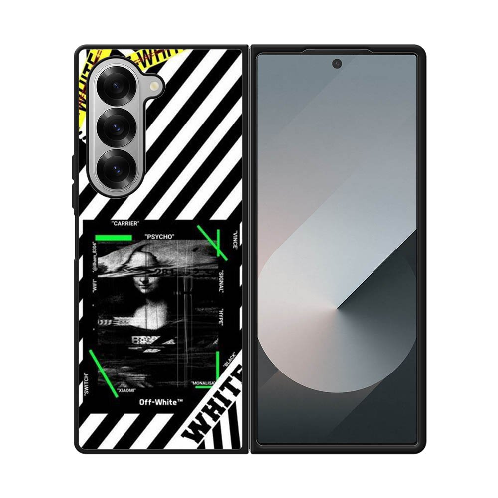 Black and white Samsung Galaxy Z Fold 7 5G Case OV8752