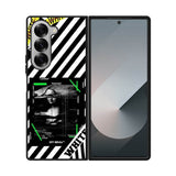 Black and white Samsung Galaxy Z Fold 7 5G Case OV8752