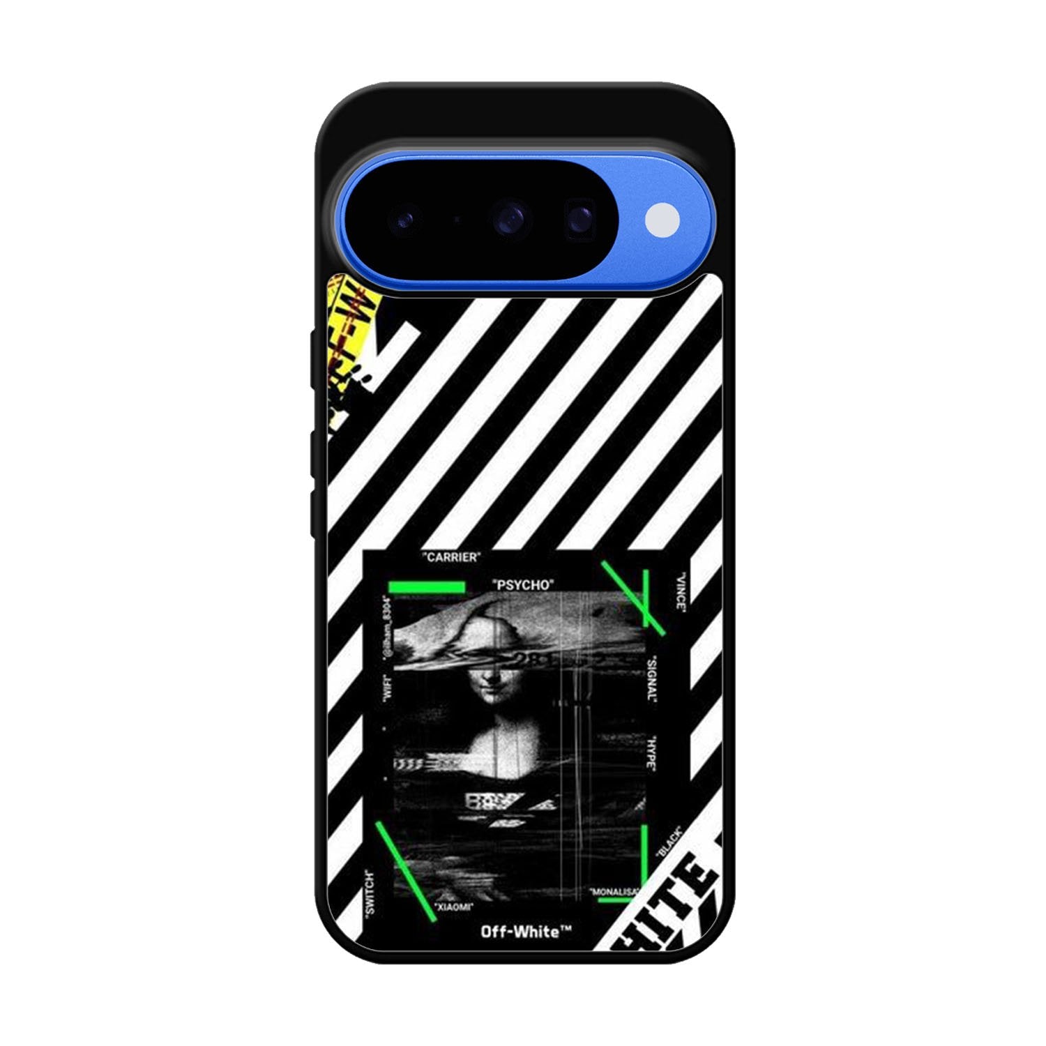 Black and white Google Pixel 10 Case OV8752