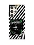 Black and white Samsung Galaxy S23 Ultra 5G Case QC8752