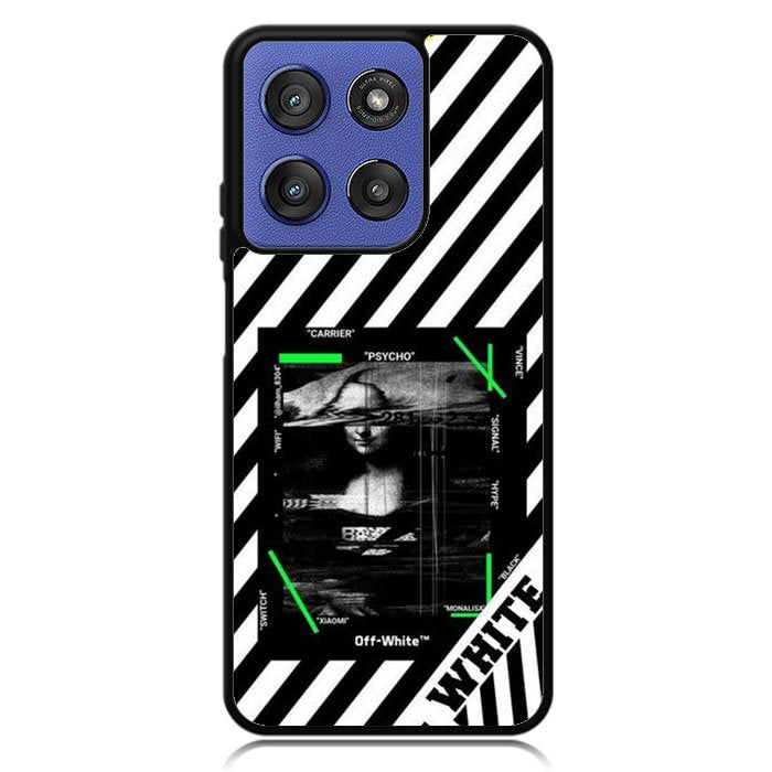 Black and white Motorola Moto G Stylus 5G 2025 Case OV8752