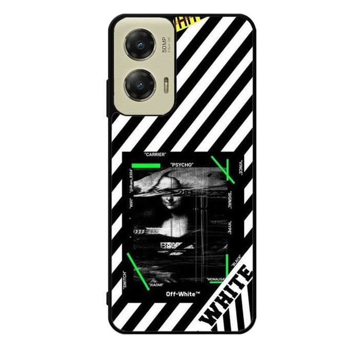 Black and white Motorola Moto G Stylus 5G 2024 Case OV8752