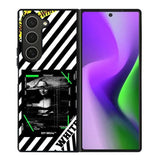Black and white Samsung Galaxy Z Fold 6 5G 2024 Case OV8752