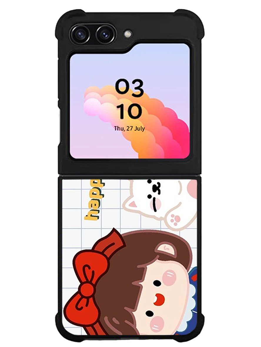 Happy Samsung Galaxy Z Flip 5 5G 2023 Case OV8702