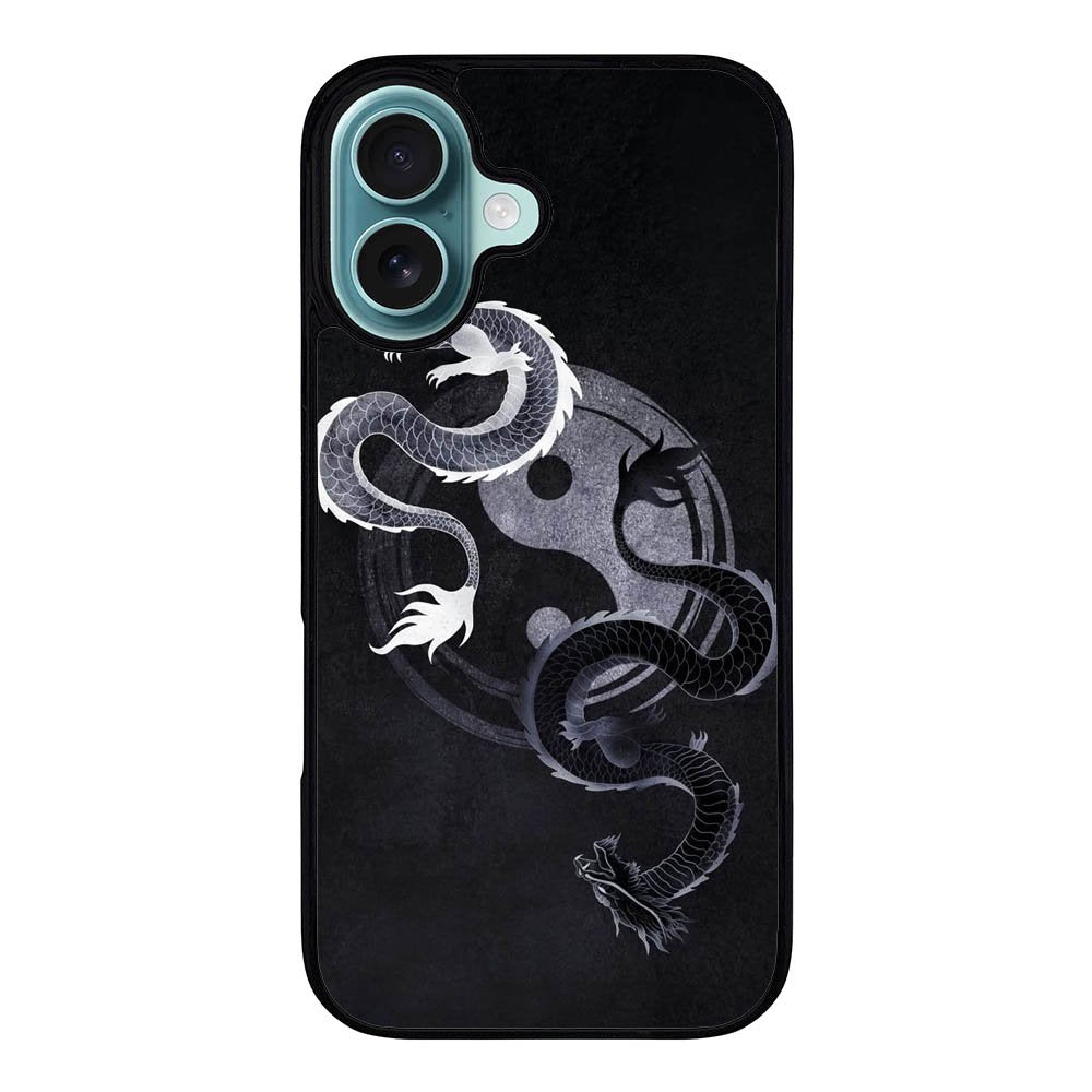 YIN YANG GREY DL00493 iPhone 16 Case Cover