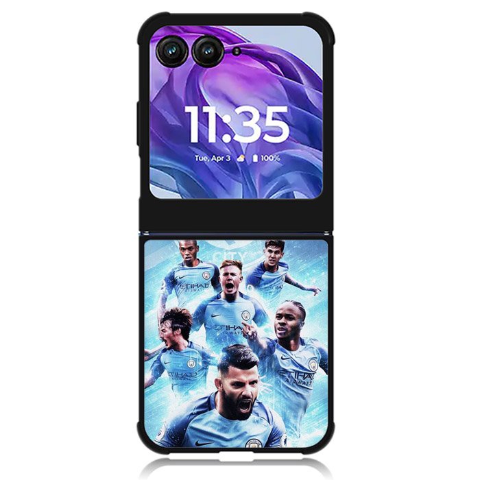 Manchester City Motorola Moto Razr Plus 2024 , Moto Razr+ 2024 Case OV3427