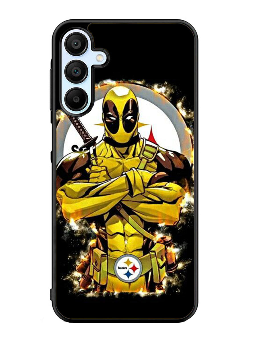 Pittsburgh Steelers Deadpool Samsung Galaxy A25 5G Case