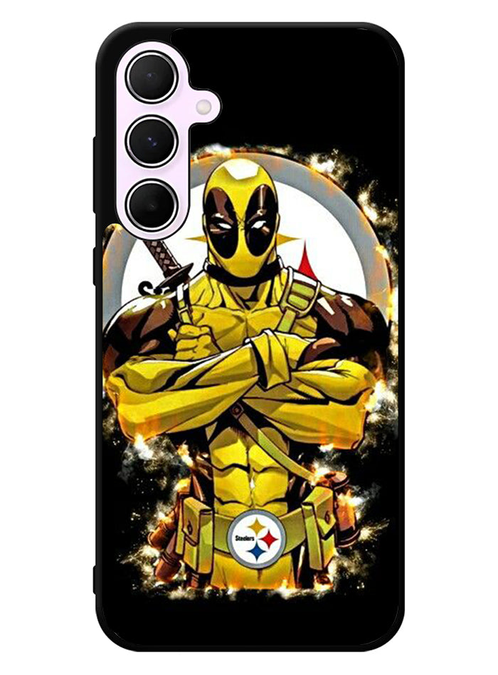 Pittsburgh Steelers Deadpool Samsung Galaxy A35 5G Case