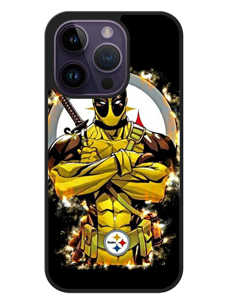 Pittsburgh Steelers Deadpool iPhone 14 Pro Case