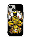 Pittsburgh Steelers Deadpool iPhone 15 Plus Case