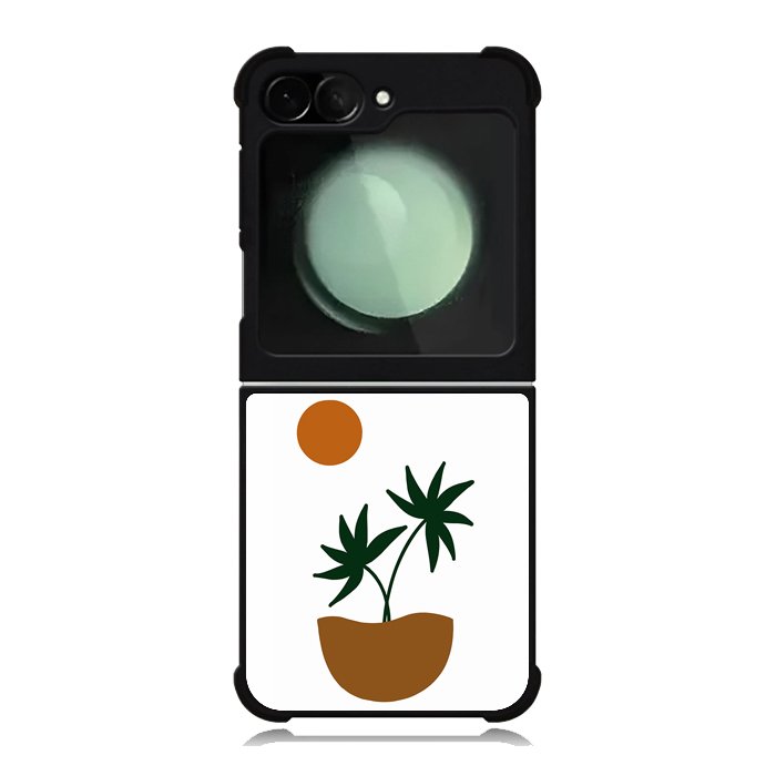 Palm Sunset Minimalist FZ1390 Samsung Galaxy Z Flip 6 2024 5G Case