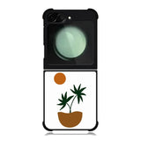 Palm Sunset Minimalist FZ1390 Samsung Galaxy Z Flip 6 2024 5G Case
