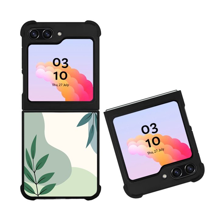 Green Floral Minimalist FZ1417 Samsung Galaxy Z Flip 5 2023 5G Case