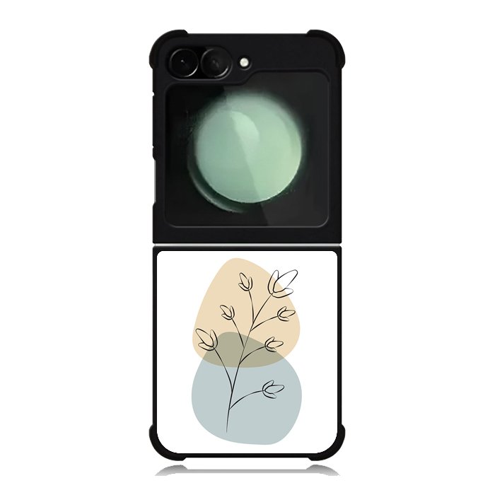 Floral Line Art FZ1482 Samsung Galaxy Z Flip 6 2024 5G Case