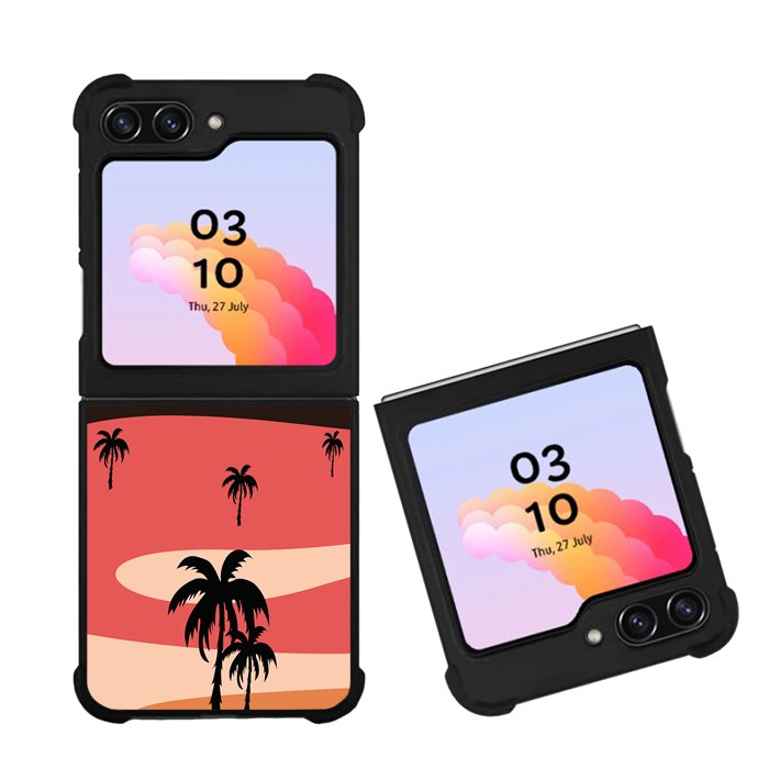 Beach Palm Minimalist FZ1505 Samsung Galaxy Z Flip 5 2023 5G Case