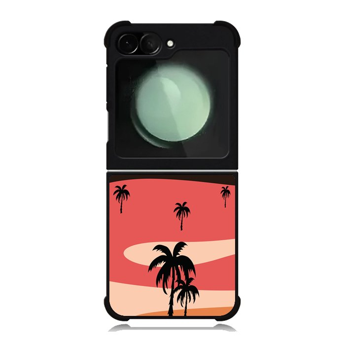 Beach Palm Minimalist FZ1505 Samsung Galaxy Z Flip 6 2024 5G Case