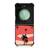 Beach Palm Minimalist FZ1505 Samsung Galaxy Z Flip 6 2024 5G Case
