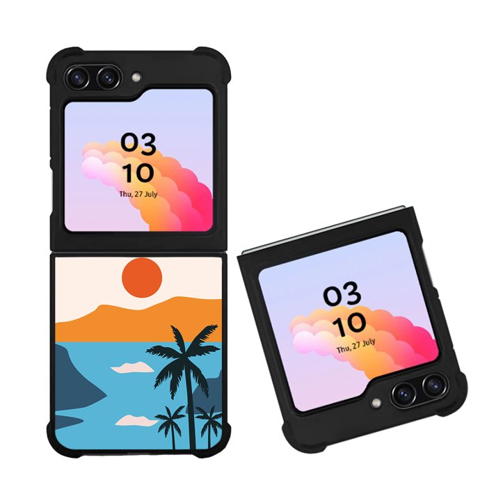 Sunset On Beach FZ1524 Samsung Galaxy Z Flip 5 2023 5G Case
