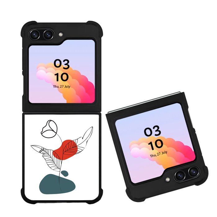 Floral Minimalist FZ1660 Samsung Galaxy Z Flip 5 2023 5G Case