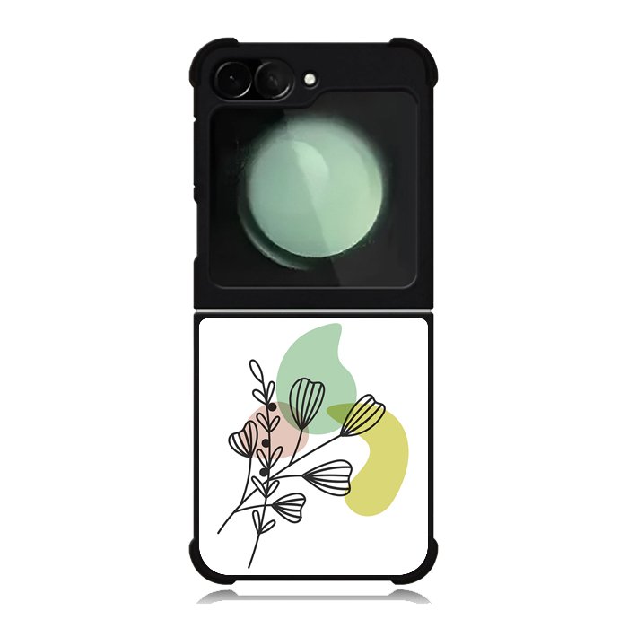 Floral Minimalist FZ1680 Samsung Galaxy Z Flip 6 2024 5G Case
