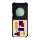 Abstract Bauhaus geometric FZ1710 Samsung Galaxy Z Flip 6 2024 5G Case