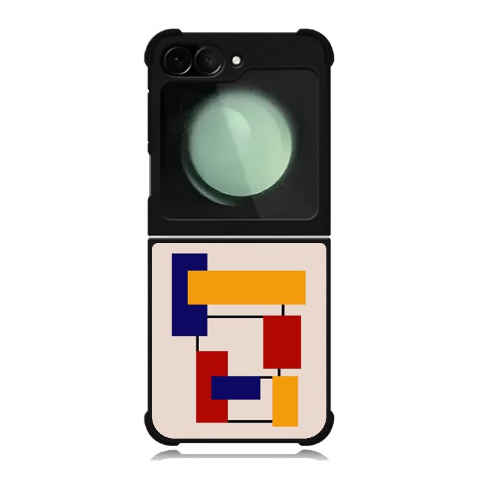 Abstract Bauhaus geometric FZ1711 Samsung Galaxy Z Flip 6 2024 5G Case
