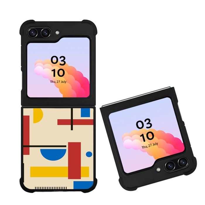 Abstract Bauhaus geometric FZ1763 Samsung Galaxy Z Flip 5 2023 5G Case