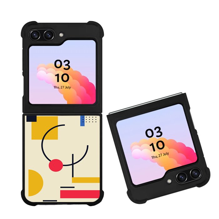 Abstract Bauhaus geometric FZ1768 Samsung Galaxy Z Flip 5 2023 5G Case