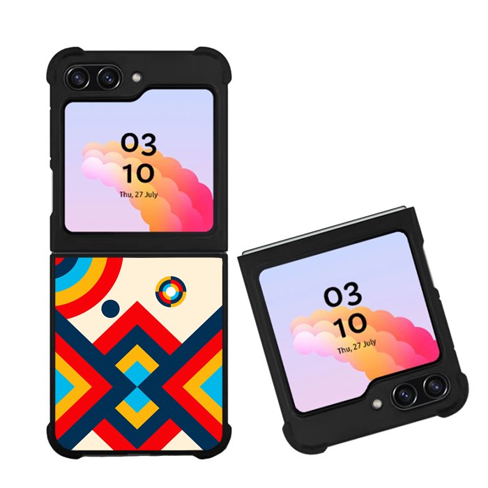 Abstract Bauhaus geometric FZ1793 Samsung Galaxy Z Flip 5 2023 5G Case
