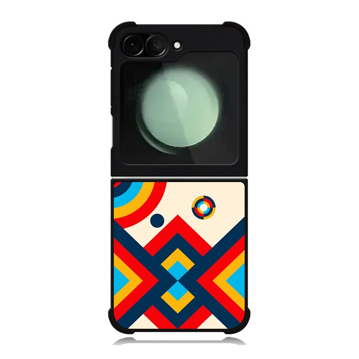 Abstract Bauhaus geometric FZ1793 Samsung Galaxy Z Flip 6 2024 5G Case