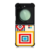 Abstract Bauhaus geometric FZ1794 Samsung Galaxy Z Flip 6 2024 5G Case