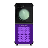 Bauhaus Violet Circles FZ4114 Samsung Galaxy Z Flip 6 2024 5G Case