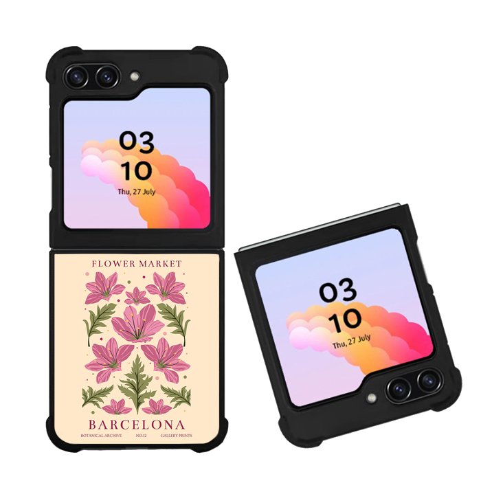 Flowers Market Barcelona FZ4185 Samsung Galaxy Z Flip 5 2023 5G Case